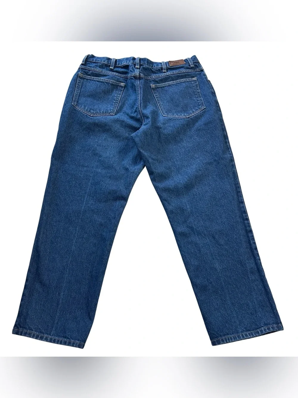 L.L. Beans Jeans Men’s 37X29 Blue Denim Natural Fit Straight Leg 100% Cotton